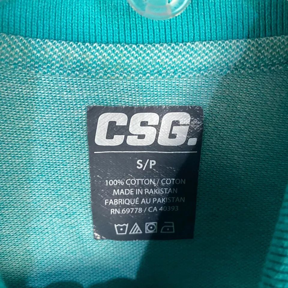 CSG CSG Polo Men's Small Short Sleeve Shirt Blue 100% Cotton S Size US S / EU 44-46 / 1 - 3 Thumbnail