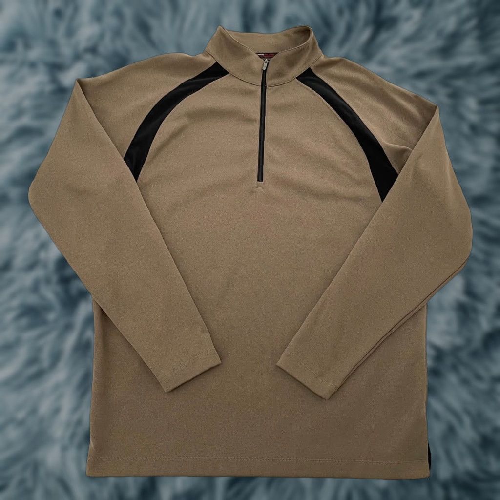 Nike VINTAGE Tiger Woods Nike Sweater Pullover Adult XL Brown Long Sleeve 1/4 Zip Casual Outdoor Sports Size US XL / EU 56 / 4 - 1 Thumbnail