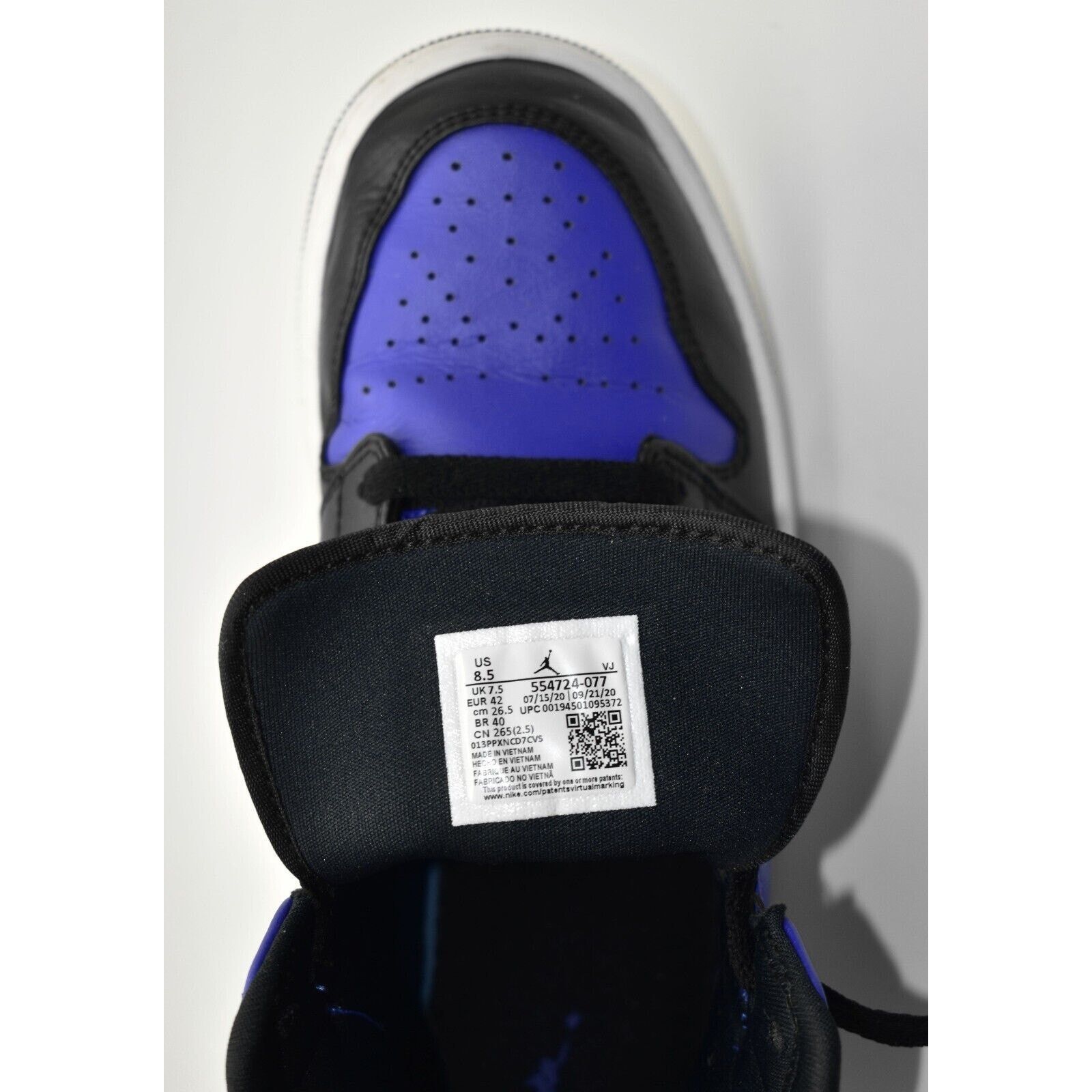 Nike NIKE AIR JORDAN 1 Mid SE Hyper Royal Shoes 554724-077 Sz 8.5 Size US 8.5 / EU 41-42 - 7 Thumbnail
