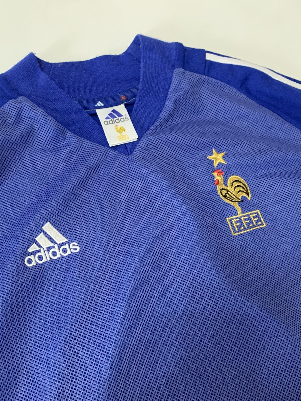 Adidas × Vintage France Home football shirt 2002 - 2004 Adidas Size US XL / EU 56 / 4 - 9 Thumbnail