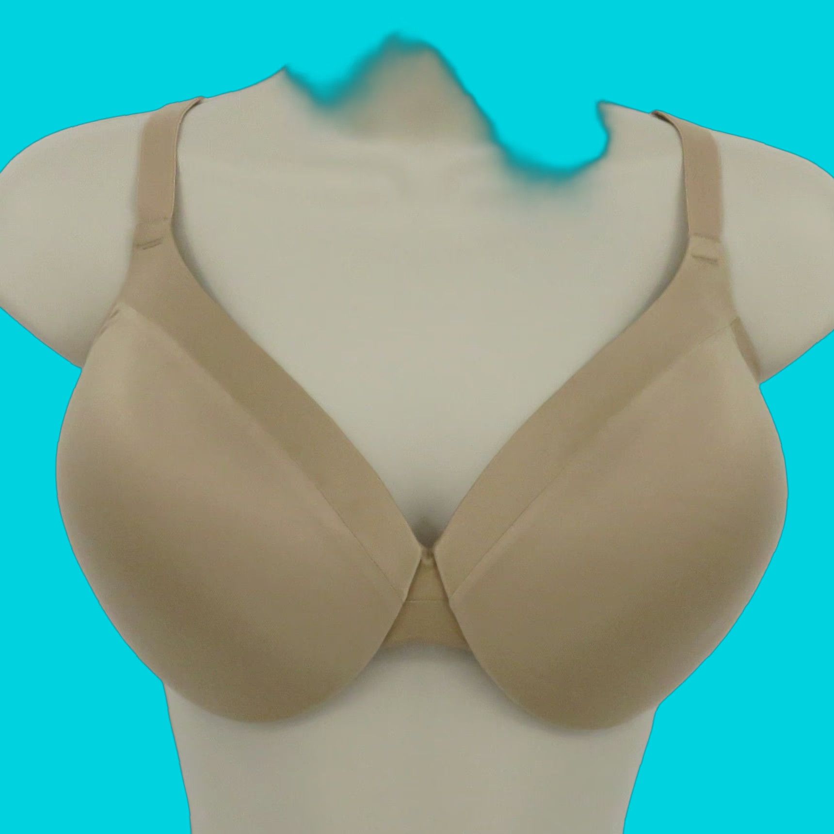 Vintage Maidenform Comfort Devotion Bra 40C Beige Lined Underwire T-Shirt Style Size ONE SIZE - 1 Thumbnail