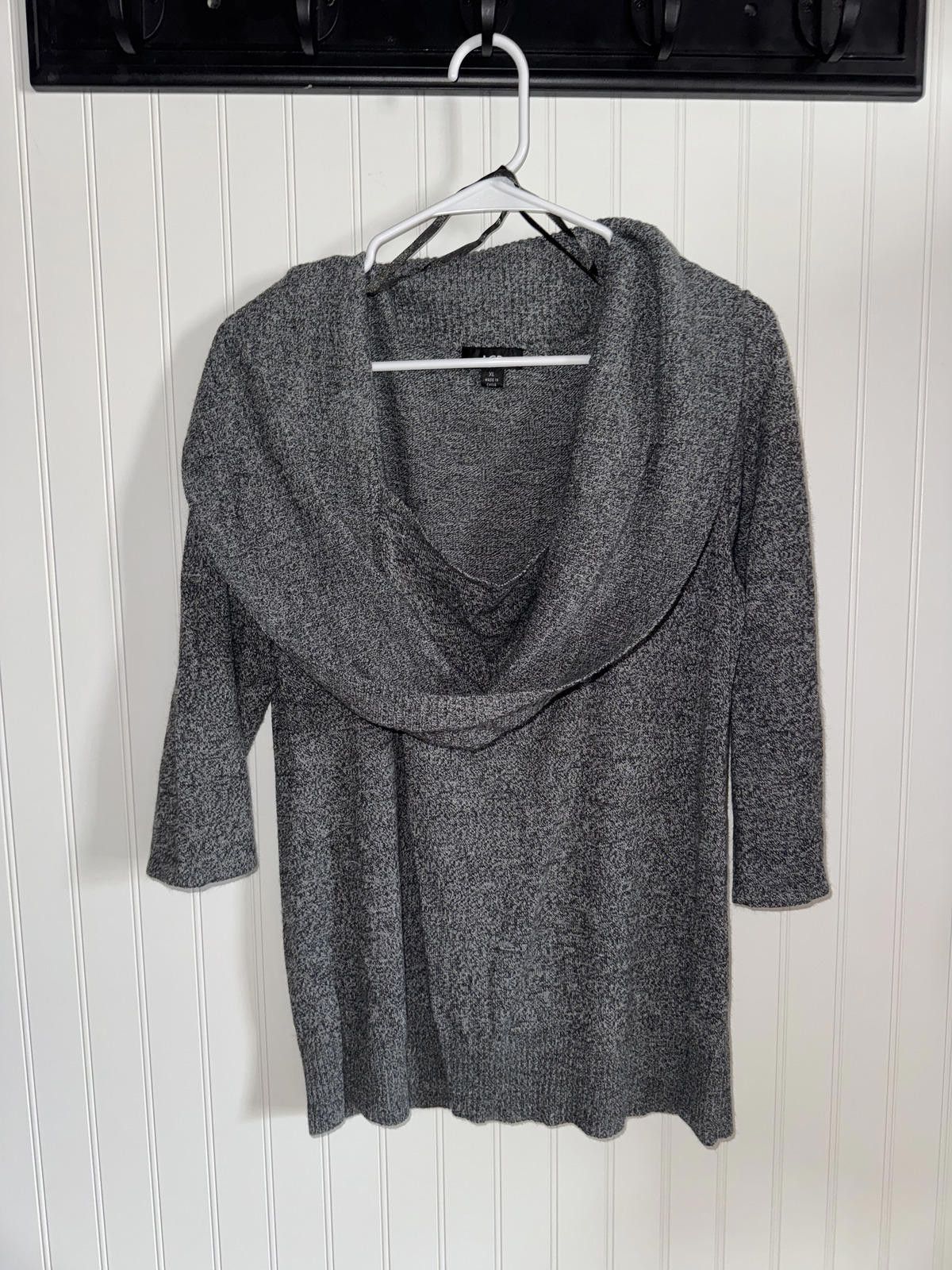 Other AGB Gray Knit Sweater with Wide Collar XL Size XL / US 12-14 / IT 48-50 - 1 Thumbnail