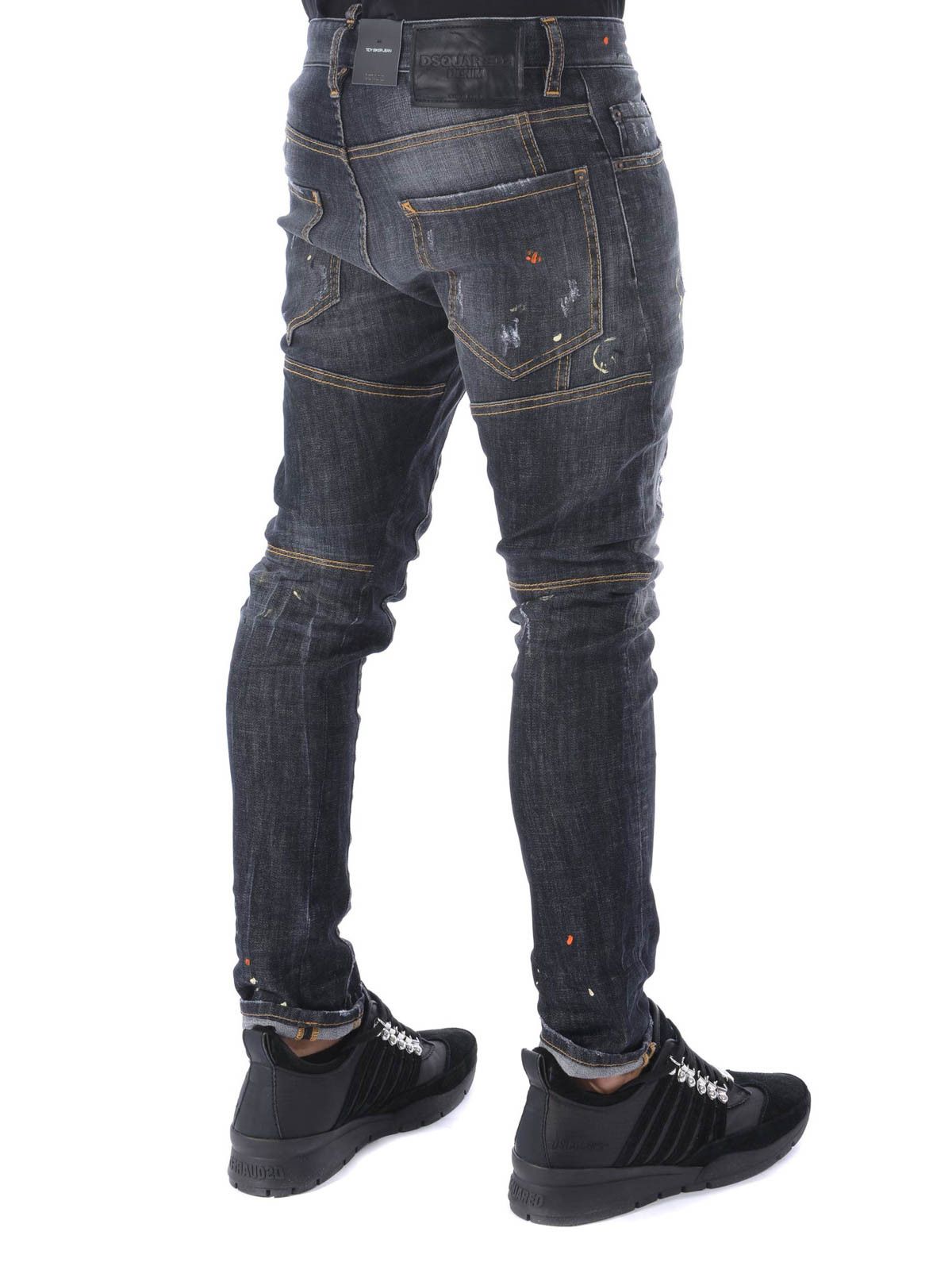 Dsquared2 Dsquared2 Tidy Biker Distressed Denim Skinny Jeans Men's Size US 30 / EU 46 - 4 Thumbnail