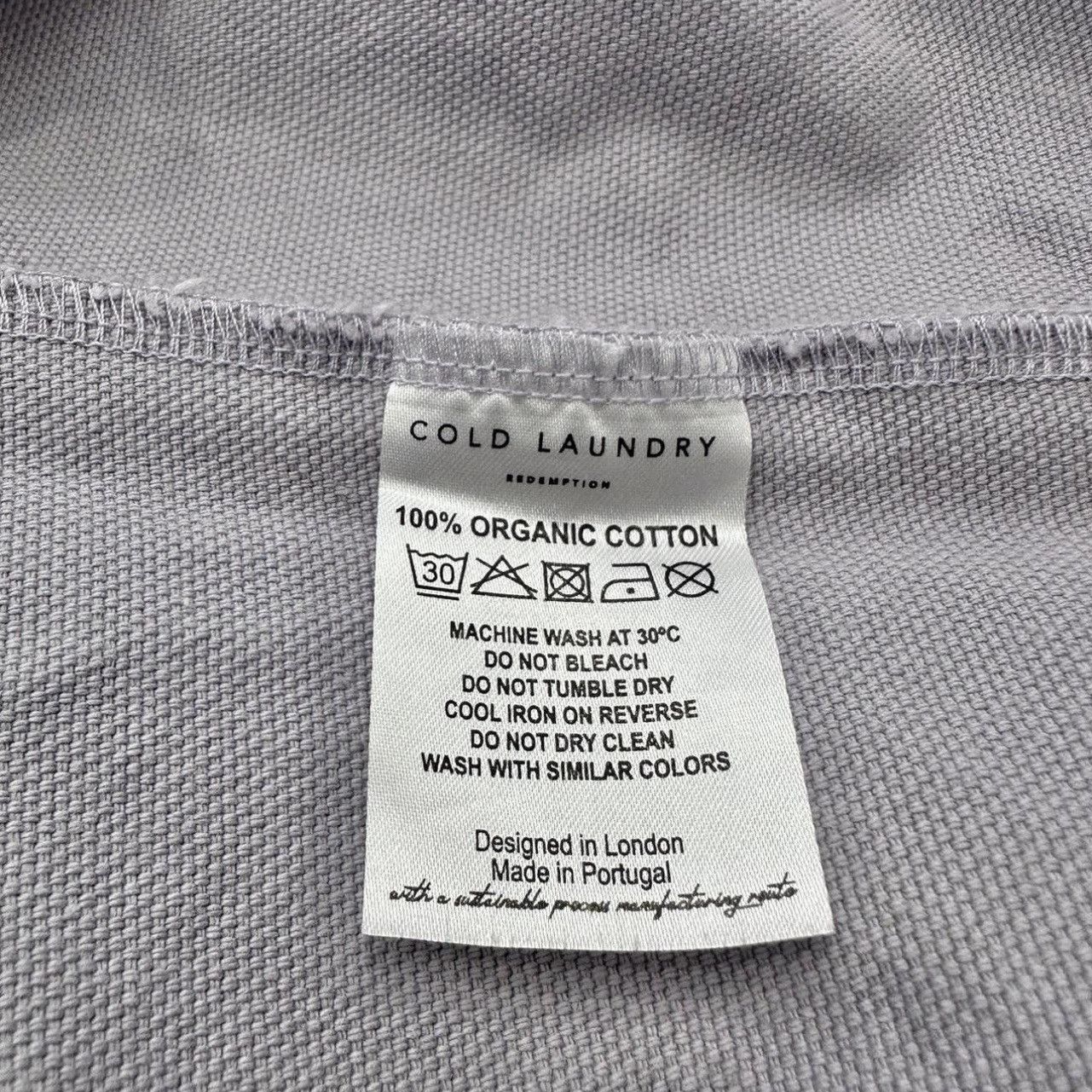 Cold Laundry Cold Laundry Oversized Canvas Lilac Tee- Size L Size US L / EU 52-54 / 3 - 5 Thumbnail