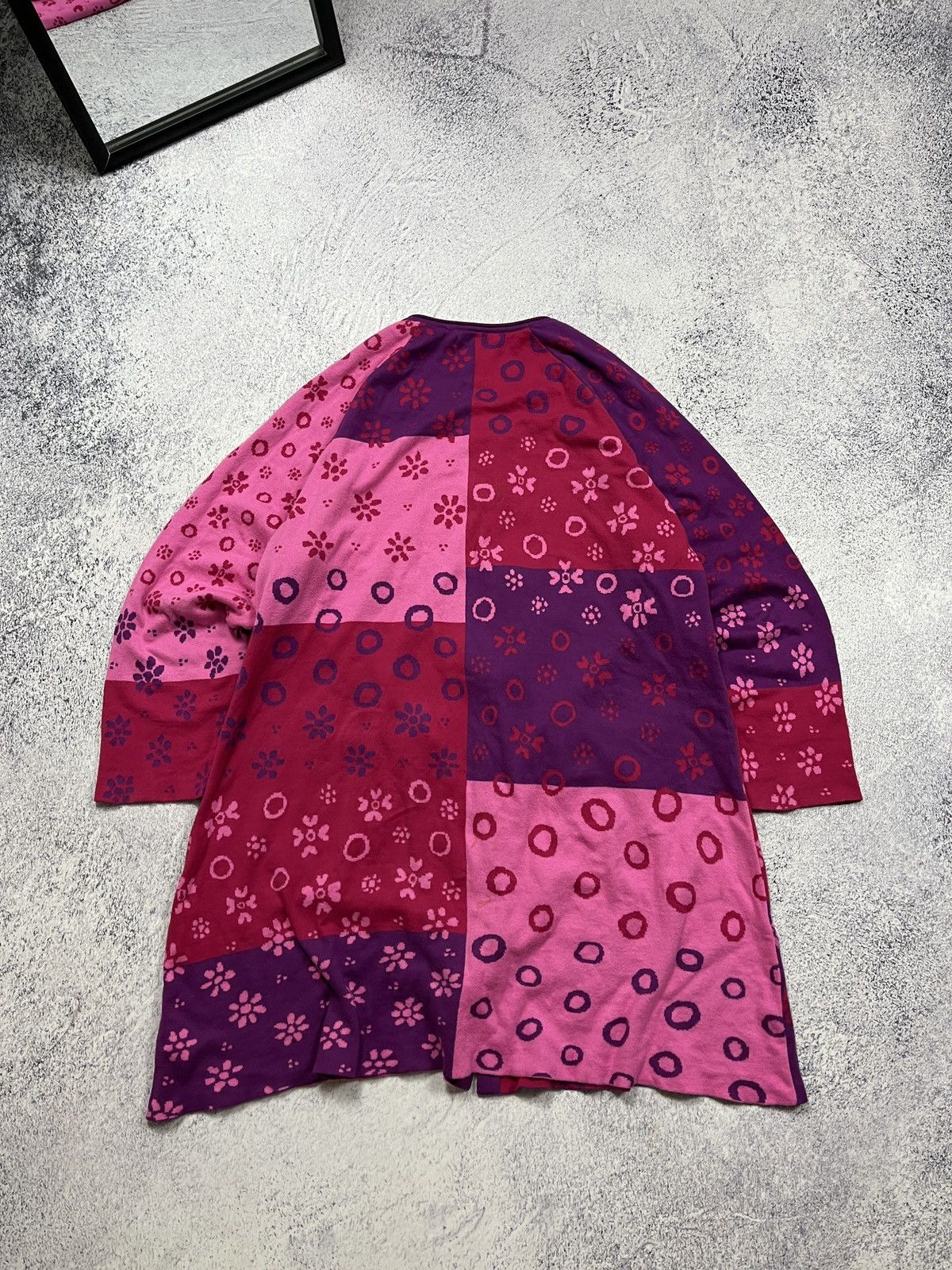 Japanese Brand × Vintage Gudrun Sjoden Flolar Print Iris Cardigan Cotton Dress Size XL / US 12-14 / IT 48-50 - 7 Thumbnail