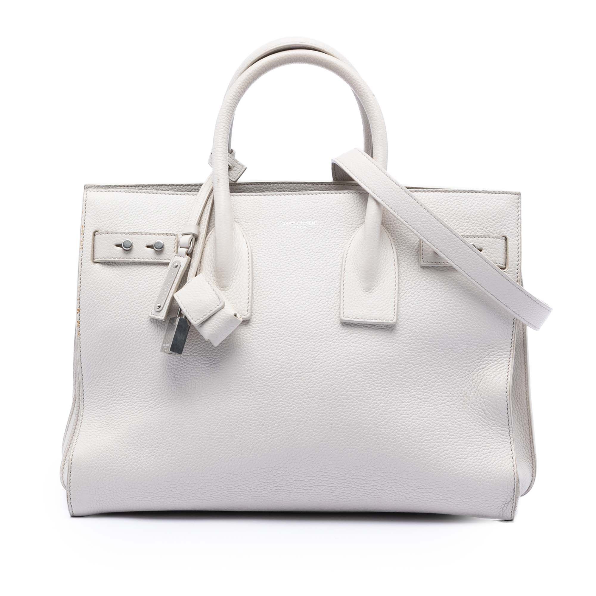 Saint Laurent Paris Small Grained Calfskin Supple Sac De Jour Satchel Size ONE SIZE - 1 Thumbnail