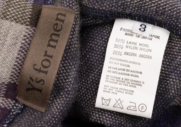 Yohji Yamamoto Yohji Yamamoto｜1990s Wool Blend Check Top Size US L / EU 52-54 / 3 - 7 Thumbnail