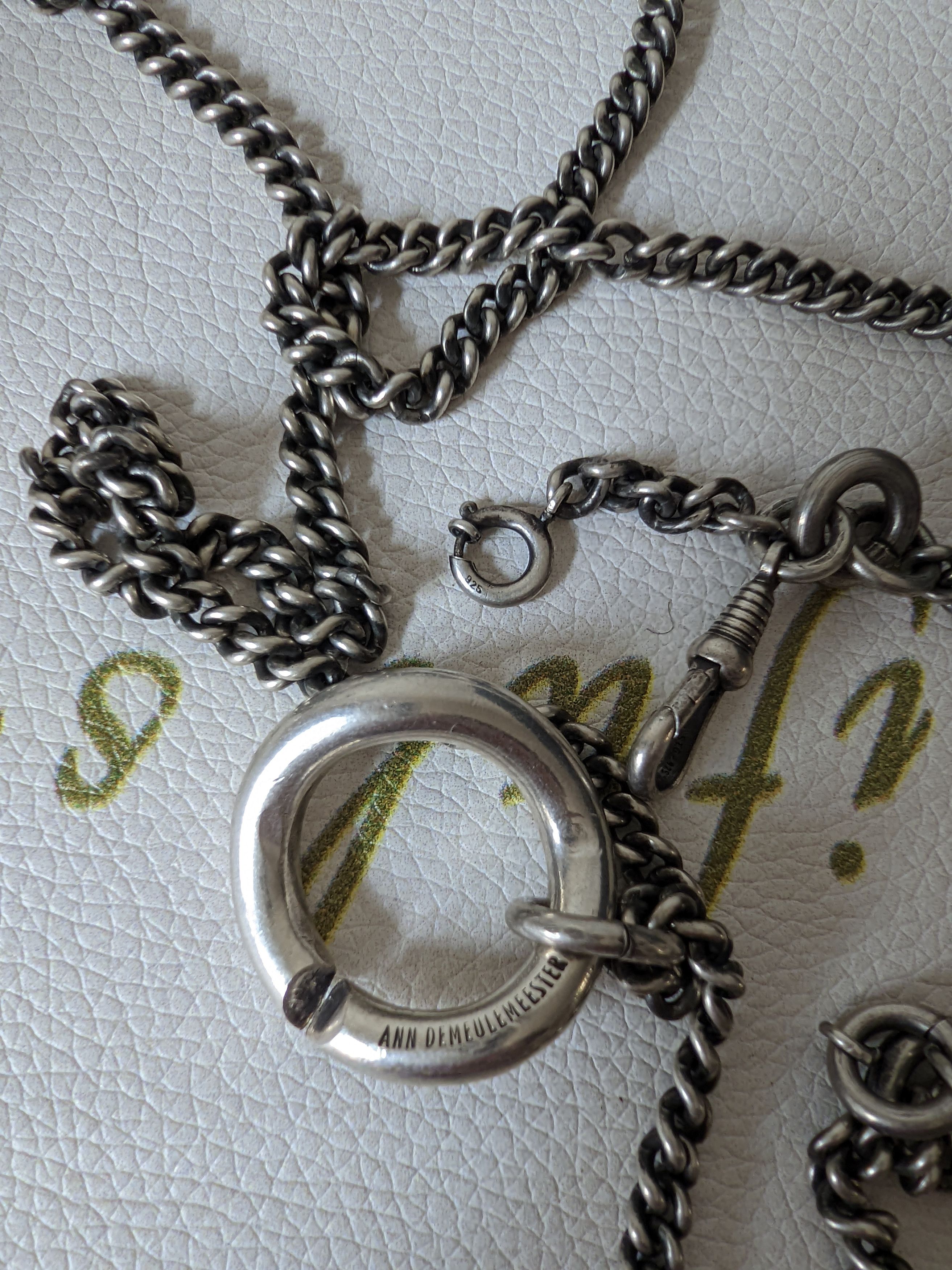Ann Demeulemeester Ann Demeulemeester Silver necklace Size ONE SIZE - 4 Thumbnail