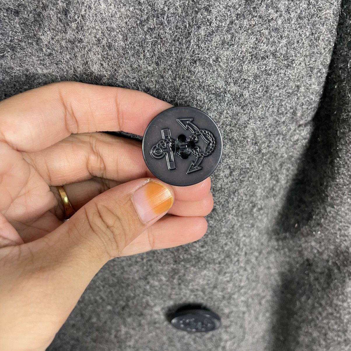 Japanese Brand Ascot Double Breasted Wool Coat Size M / US 6-8 / IT 42-44 - 14 Thumbnail