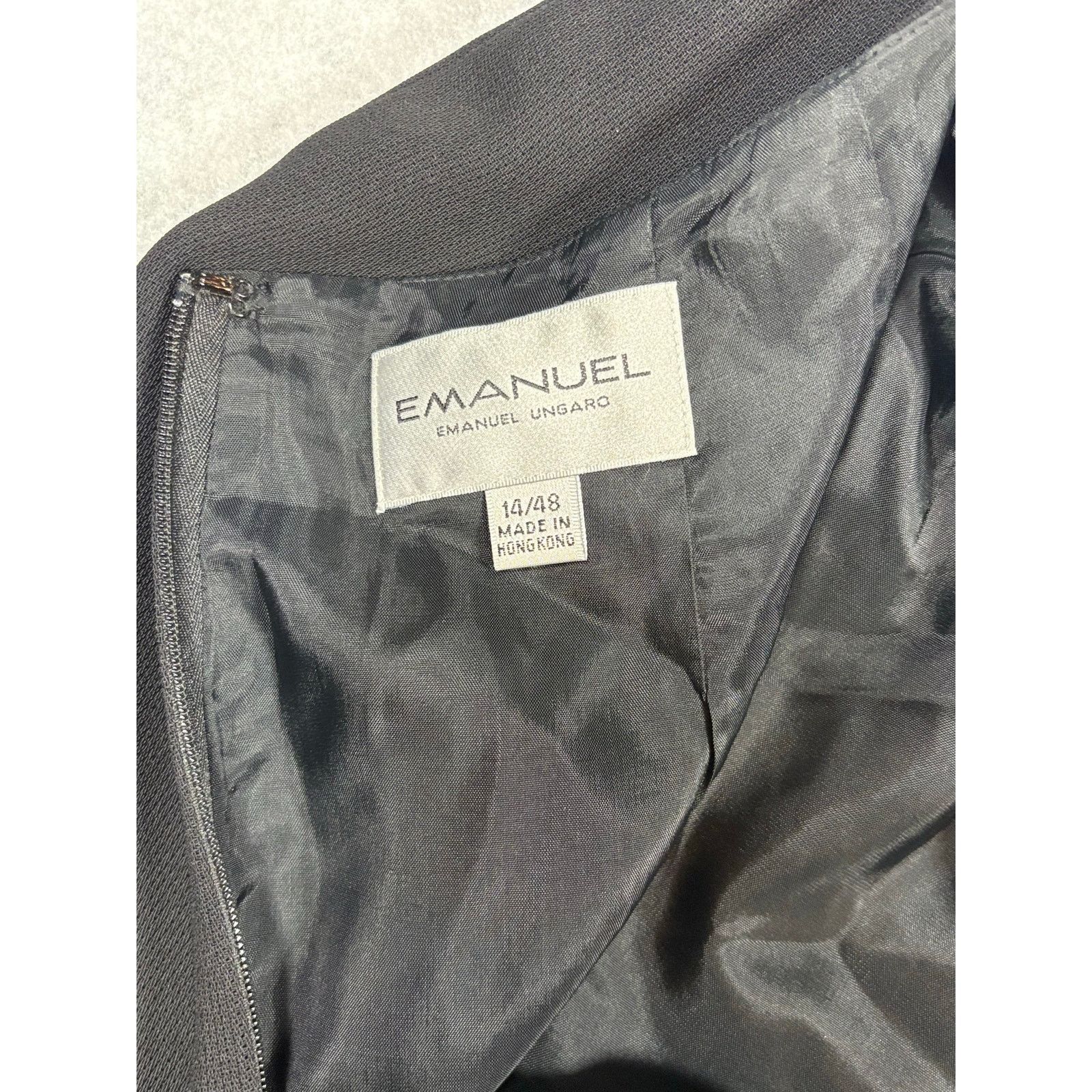Emanuel Ungaro Emanuel Ungaro EMANUEL Black Pencil Skirt Women Size 14 0530 Size 36" / US 14 / IT 50 - 5 Thumbnail