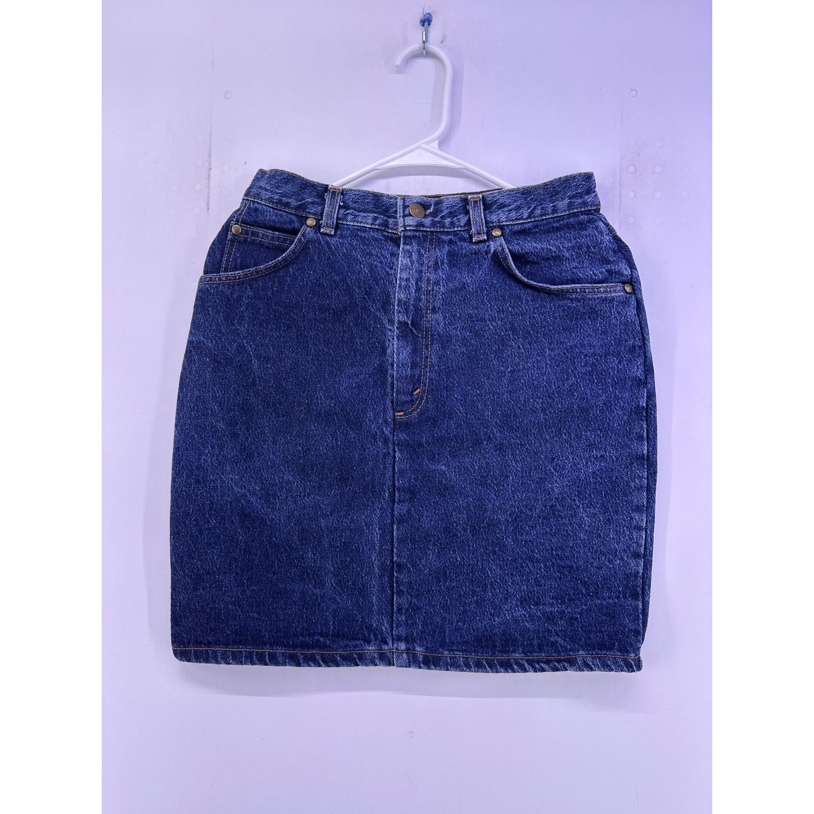 Levi's Vintage 90s Levi’s Batwing Blue Demin Skirt Size 11 Women’s Size 32" / US 10 / IT 46 - 3 Thumbnail