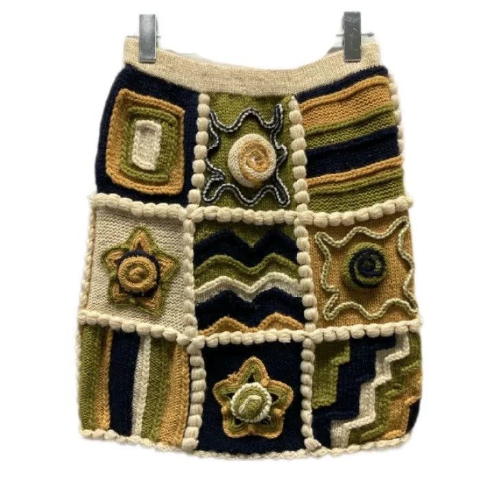 Issey Miyake issey miyake size:m Three-dimensional knitted skirt Size 42" / US 20 - 1 Thumbnail