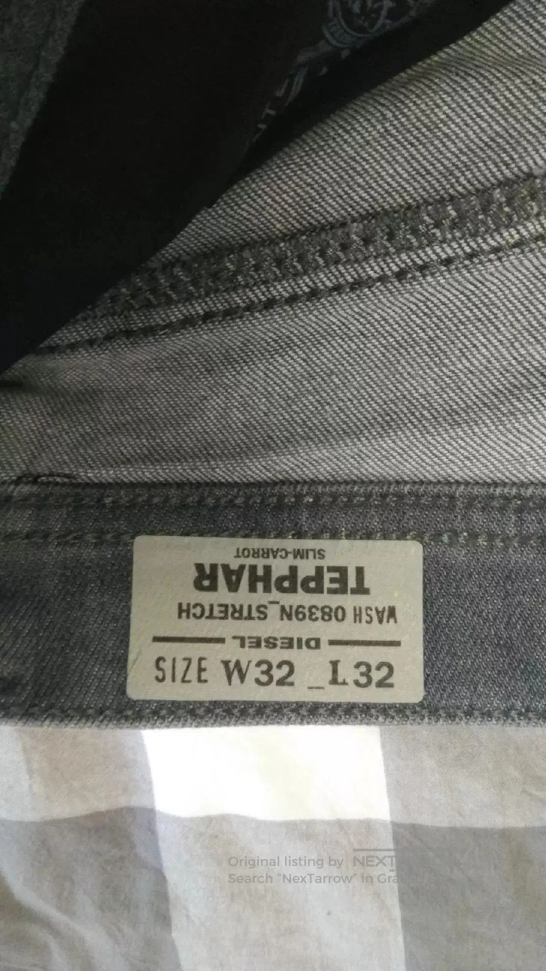 Diesel Diesel Tepphar 0839N Jeans W32L32. Size US 32 / EU 48 - 3 Thumbnail
