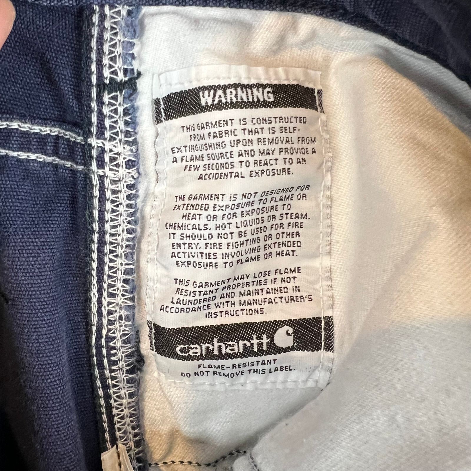 Carhartt Carhartt Pants Mens 40x32 Navy Blue FR 2112 Cat 2 Utility Size US 40 / EU 56 - 7 Thumbnail