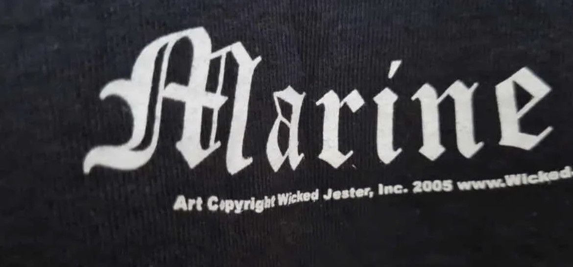 Vintage Vintage Us Marines tshirt smiles back real XL Size US XL / EU 56 / 4 - 5 Thumbnail