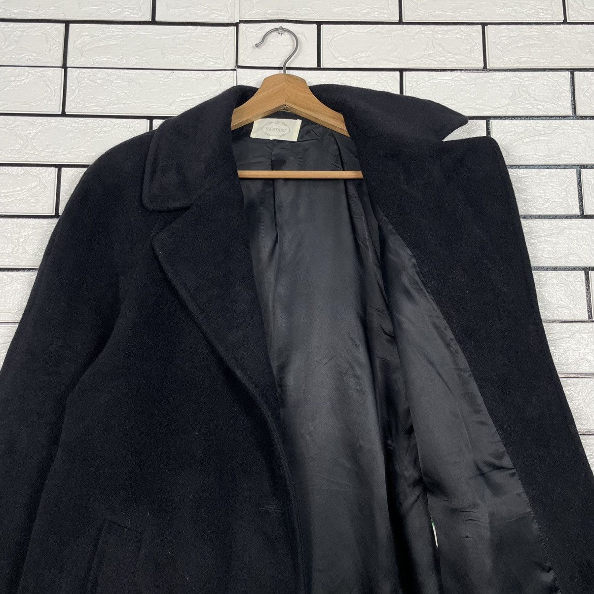 Other Italian Designer Vardini Black Wool Coat Size M / US 6-8 / IT 42-44 - 11 Thumbnail