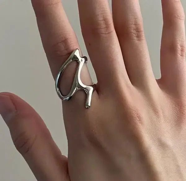 Jewelry Adjustable Korean Fashion Ring Size ONE SIZE - 5 Thumbnail