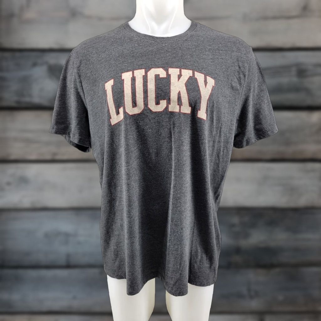 Lucky Brand VINTAGE Lucky Brand Mens T-Shirt Gray Short Sleeve Crew Neck XL Size US 36 / EU 52 - 1 Thumbnail