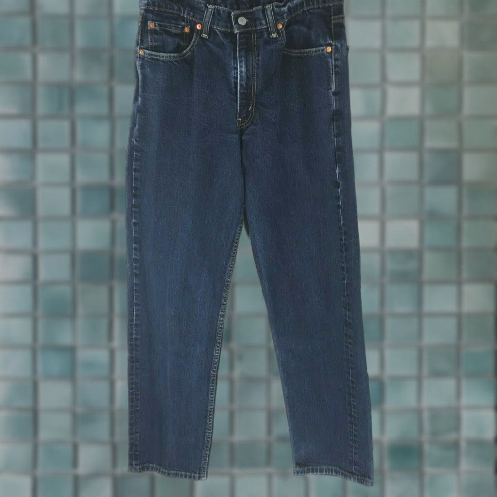 CO Levi Strauss Mens Jeans Denim 34X34 Straight Regular Blue 5-Pocket Zipper Button 32 Inseam Size US 34 / EU 50 - 1 Thumbnail