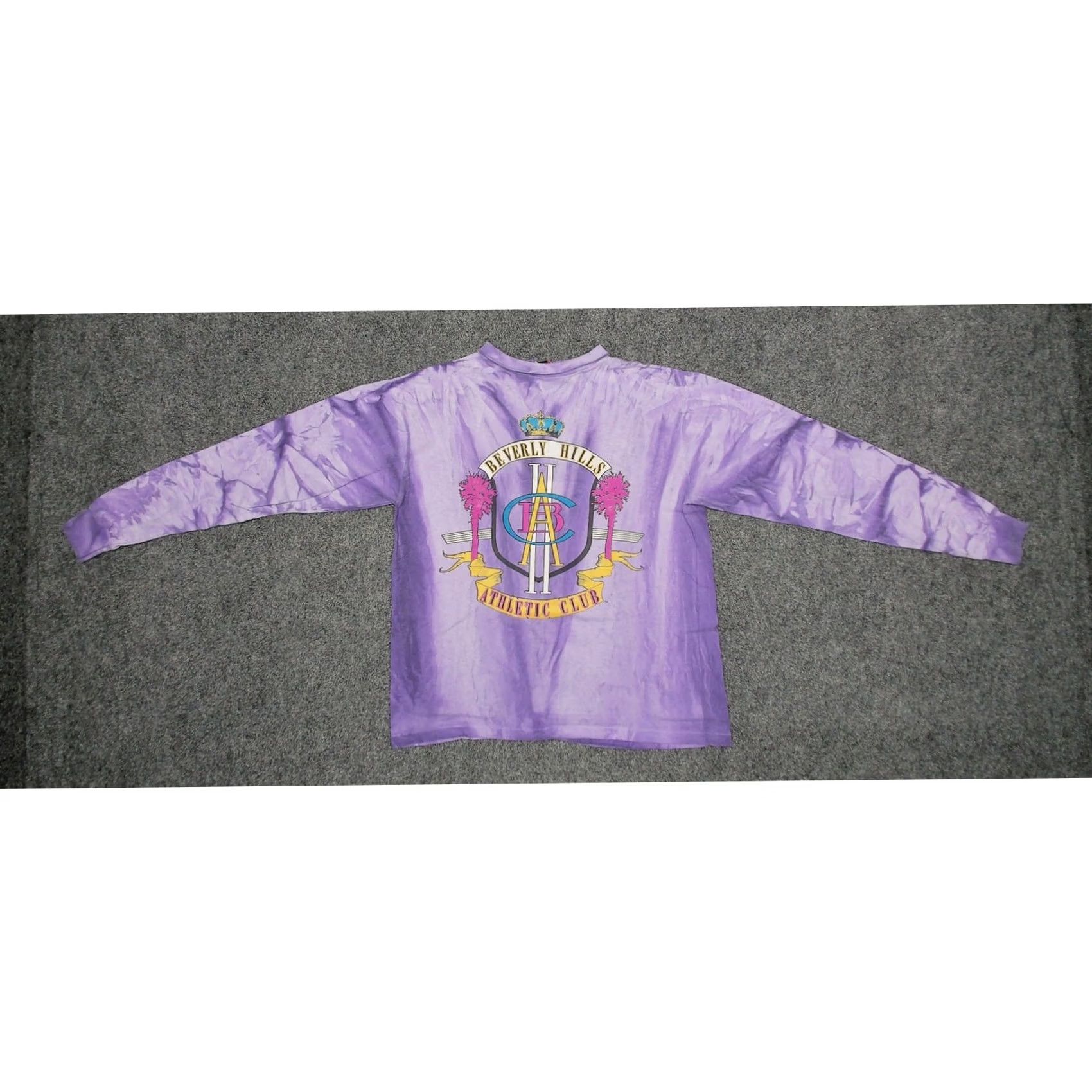 Vintage VINTAGE Beverly Hills Athletic Club Long Sleeve Shirt Crown Crest 90s Tie Dye Womens L Size L / US 10 / IT 46 - 5 Thumbnail