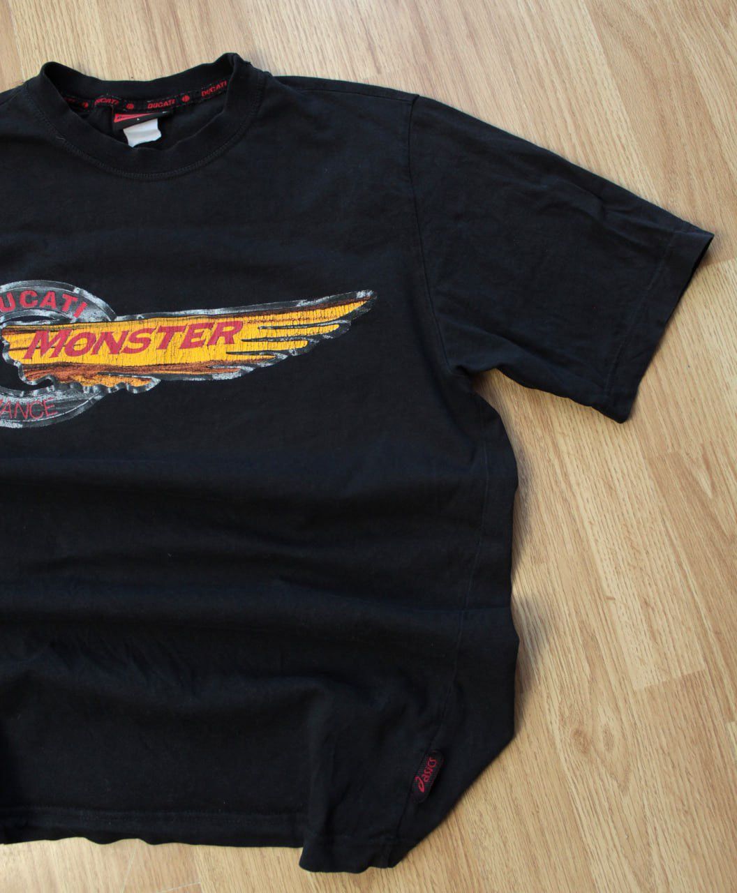 Ducati 🔥 Ducati Asics Vintage 90s Monster T Shirt Moto Racing Size US L / EU 52-54 / 3 - 2 Thumbnail