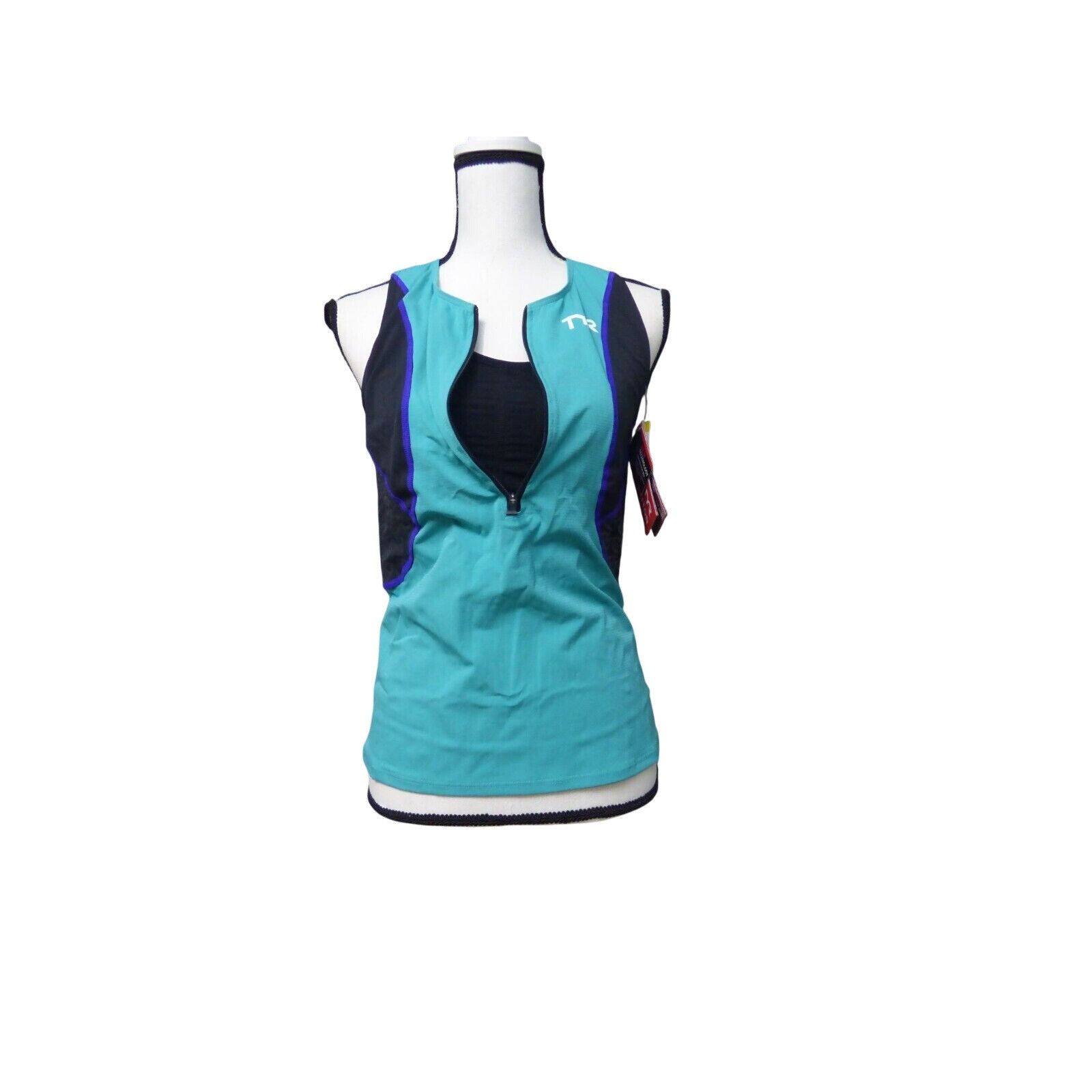 Other TYR Women's Competitor Triathlon Singlet w/ Bra, XS, Blue T Size XS / US 0-2 / IT 36-38 - 4 Thumbnail