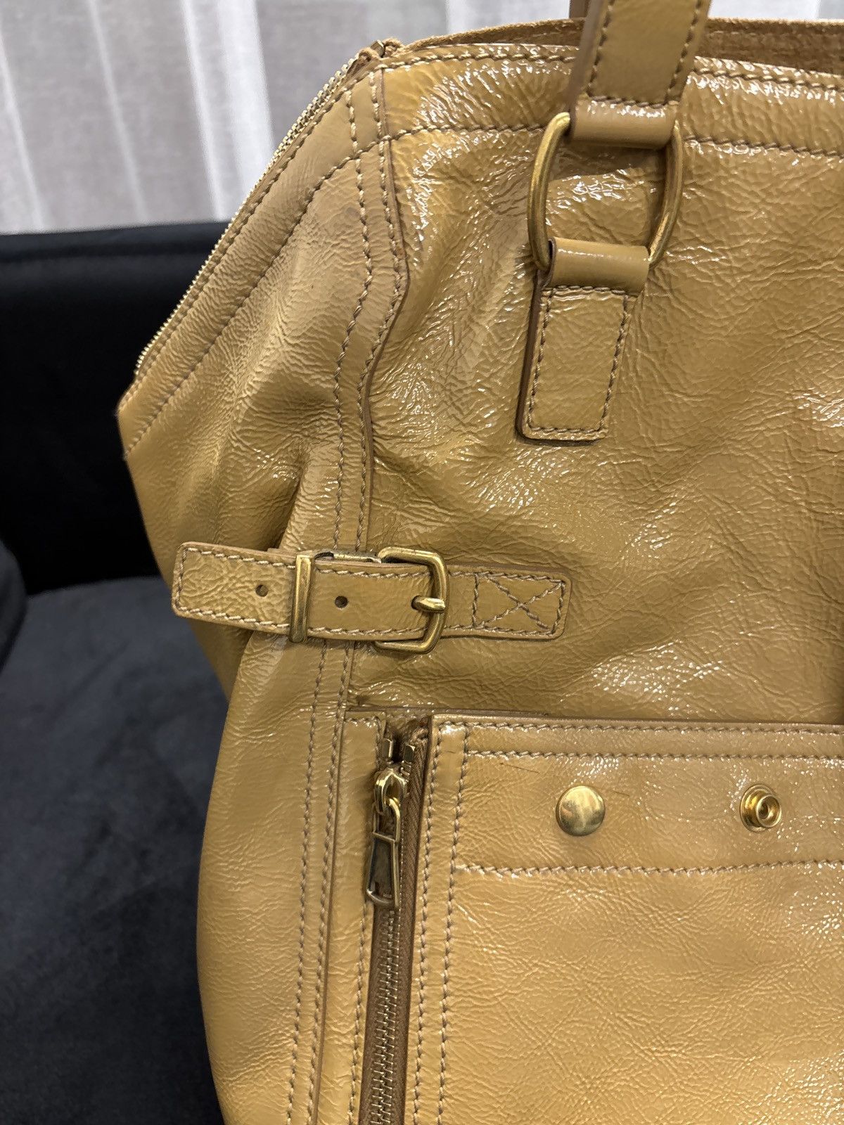 Yves Saint Laurent YSL Downtown Mustard Tote Handbag Size ONE SIZE - 5 Thumbnail