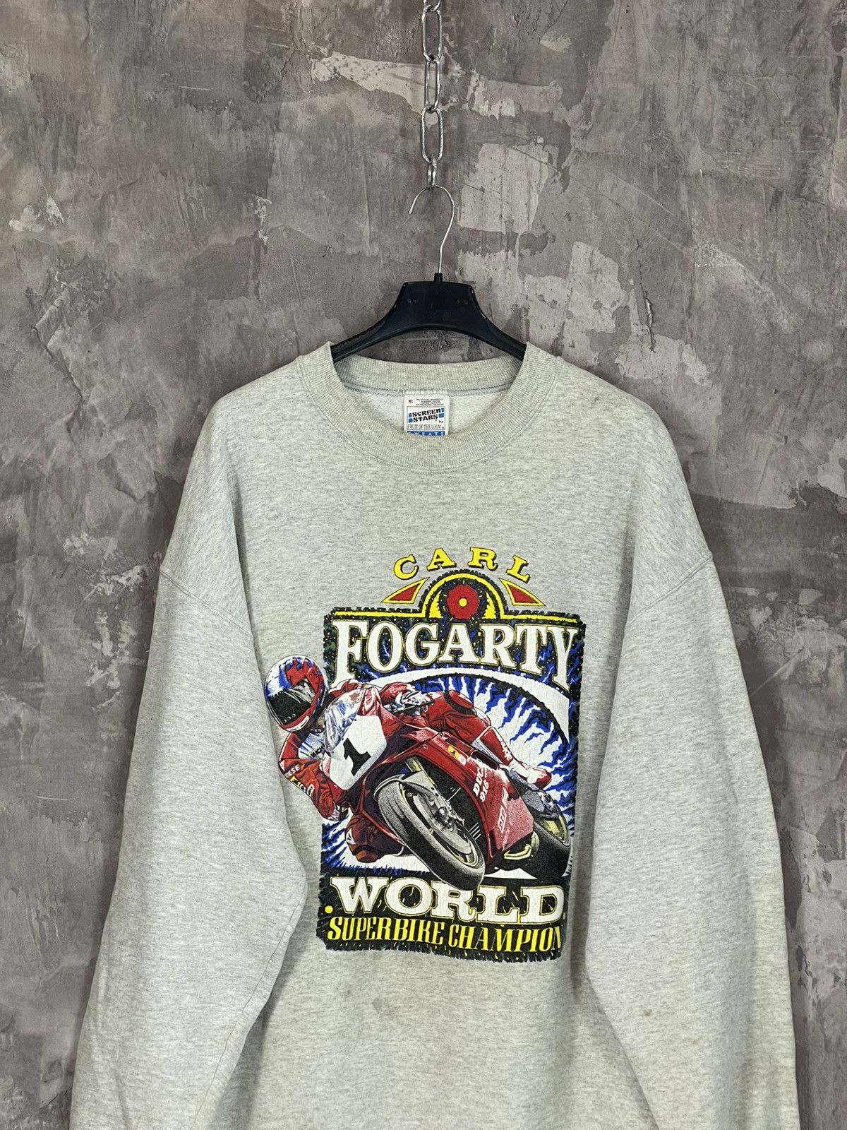 Ducati × Vintage Vintage 1997 Ducati Carl Fogarty World Superbike Sweatshirt Size US XL / EU 56 / 4 - 3 Thumbnail