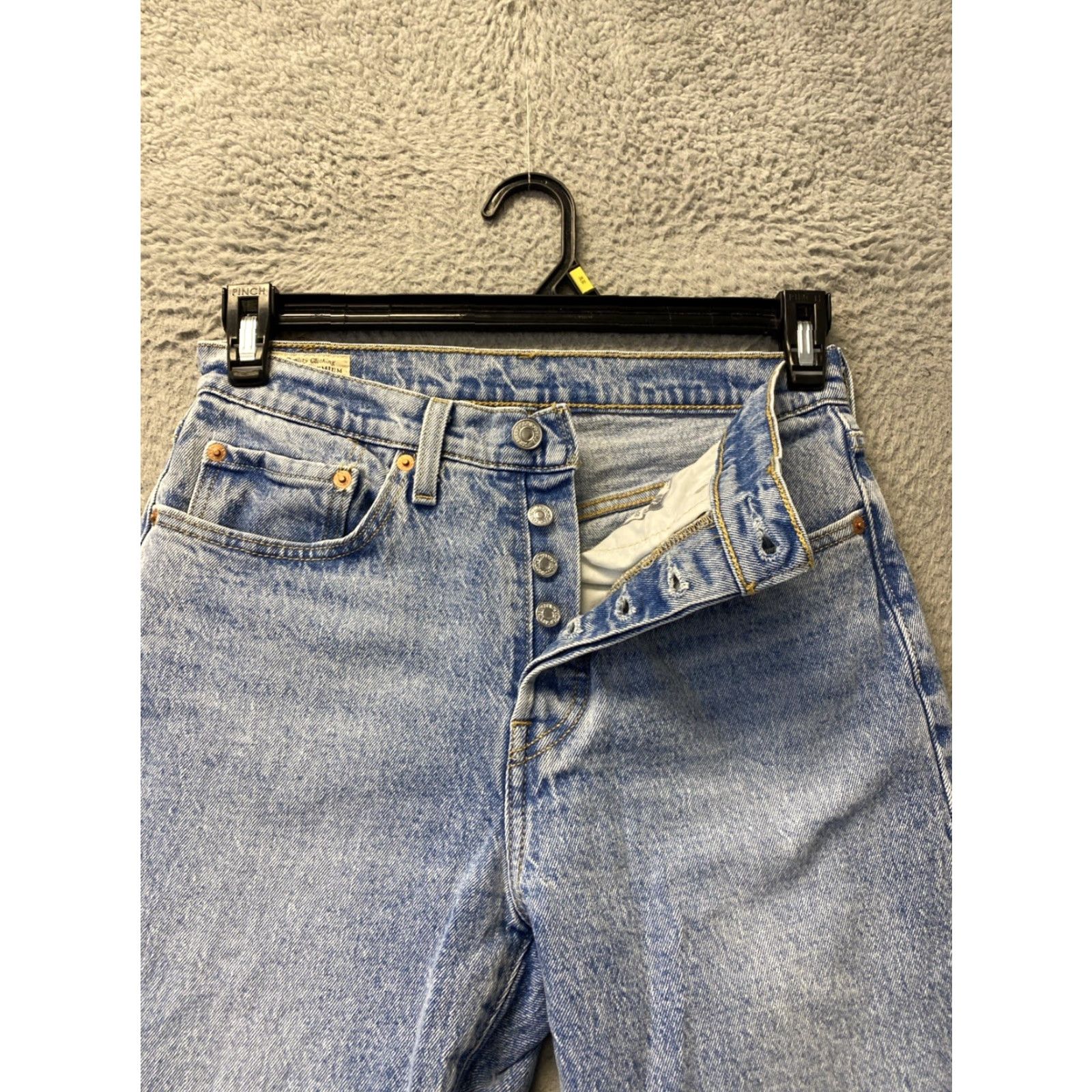 Levi's Levi’s Jeans 501 Men’s 28x32 Blue Donut Fly Button USA Levis Big E Size US 28 / EU 44 - 3 Thumbnail