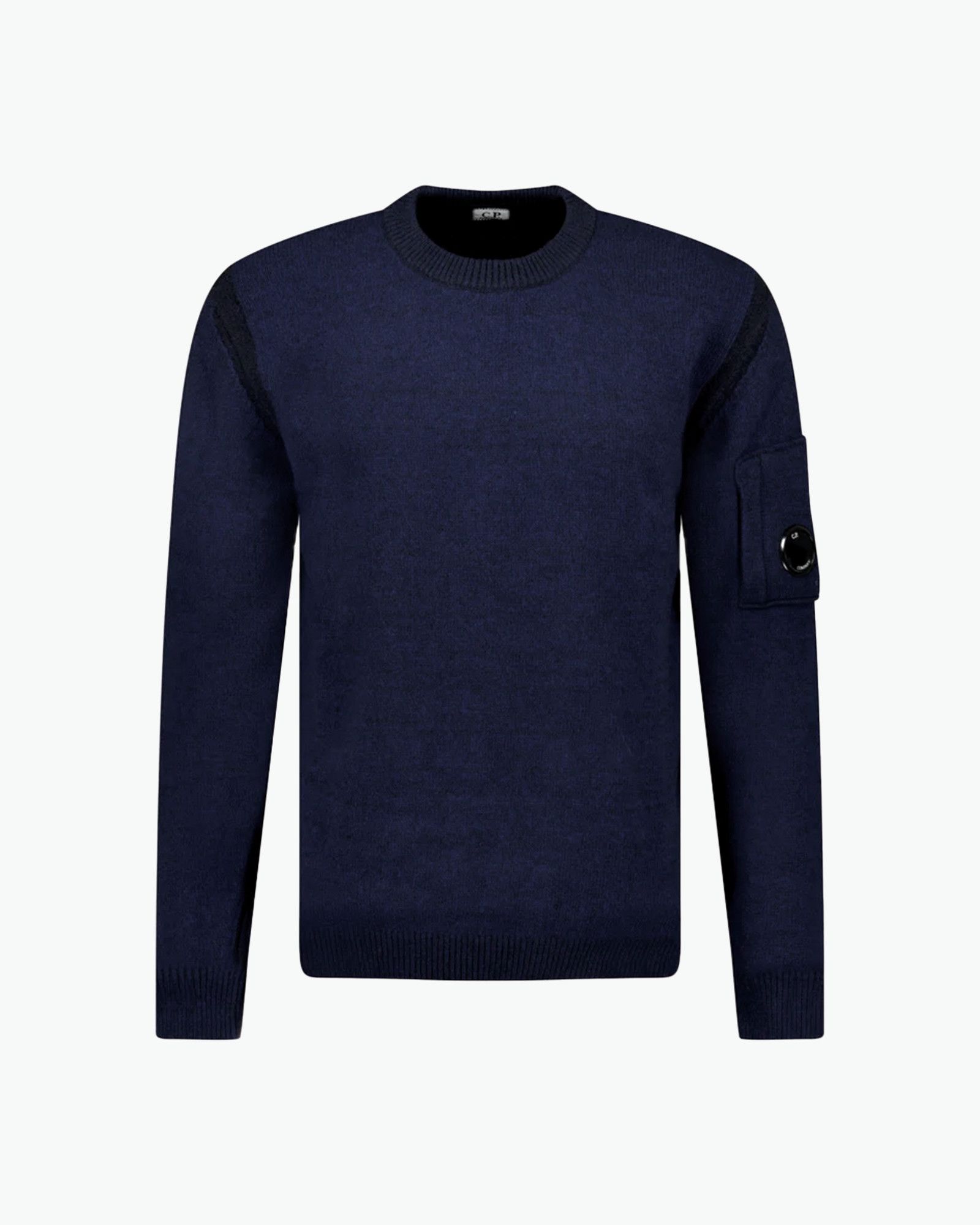 C.P. Company CP Company Fleece Knit Crewneck Lens - Estate Navy Blue Size US M / EU 48-50 / 2 - 4 Thumbnail