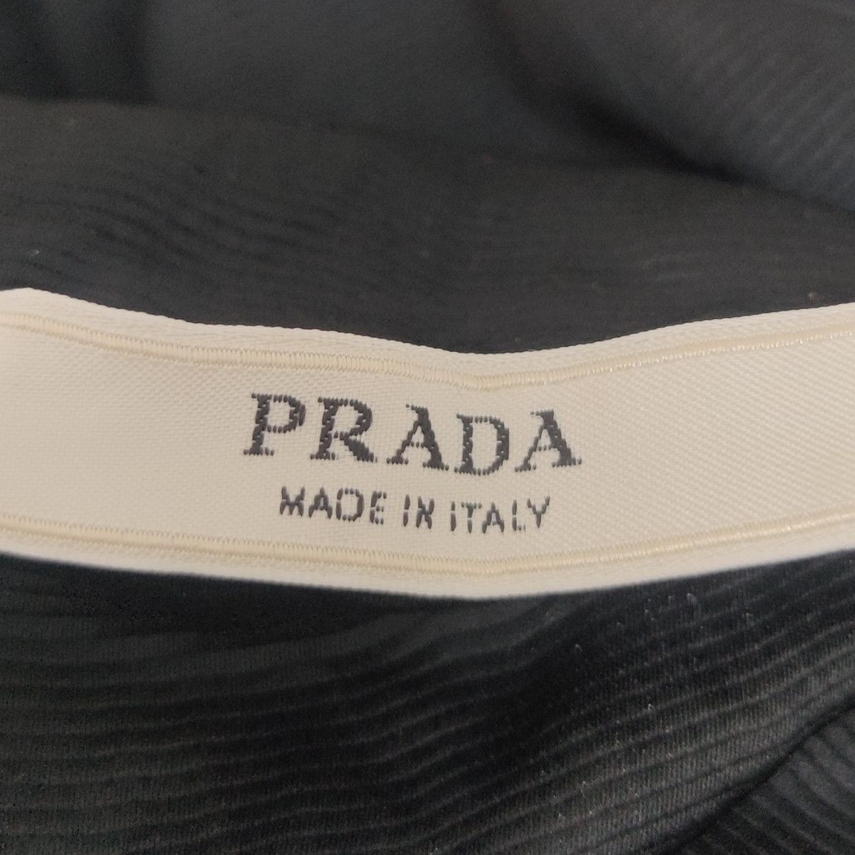Prada Prada Black Silk Bow Off. Size L / US 10 / IT 46 - 7 Thumbnail