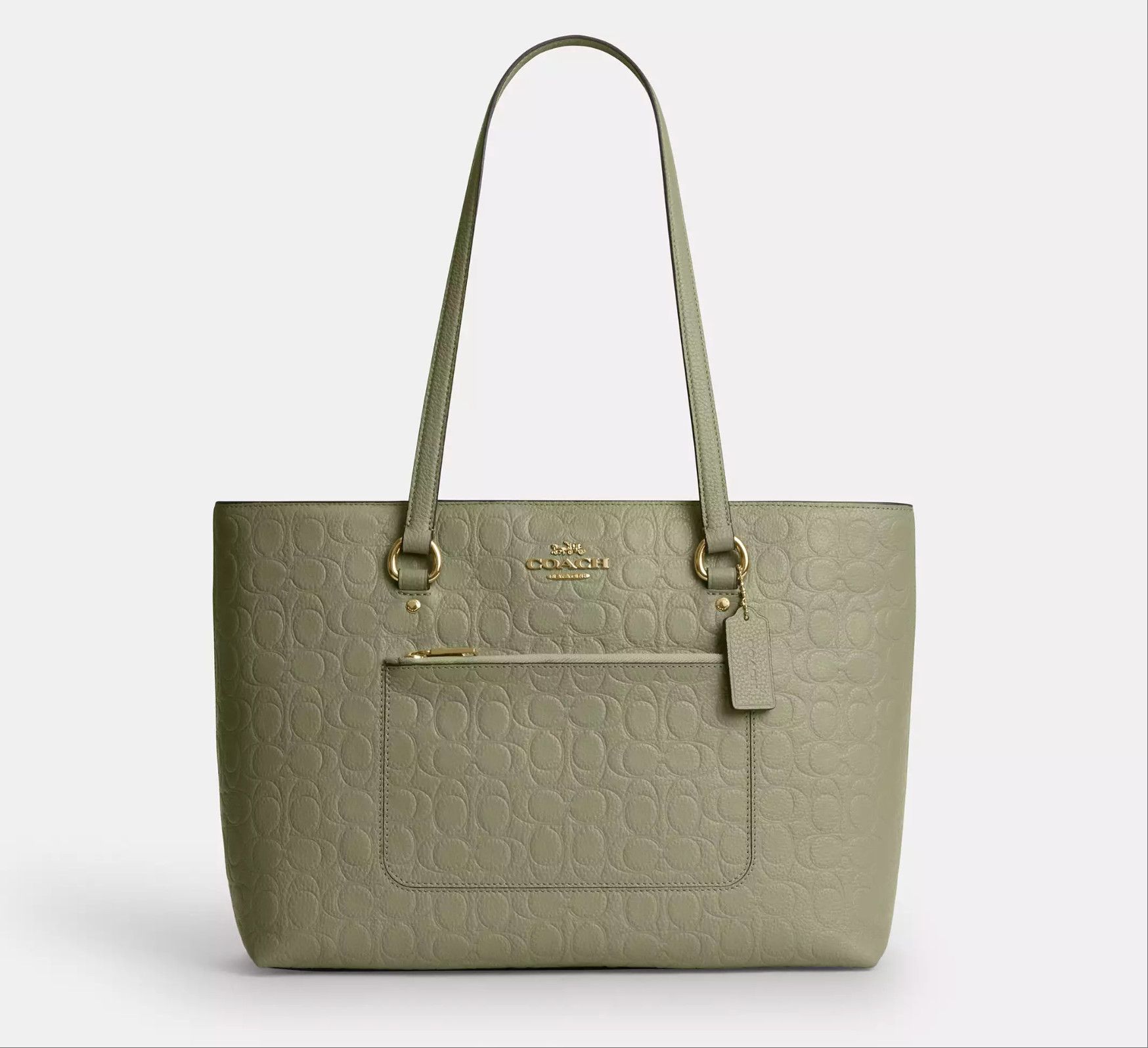 Coach Station Tote Bag In Signature Leather CEW04 Size ONE SIZE - 12 Thumbnail