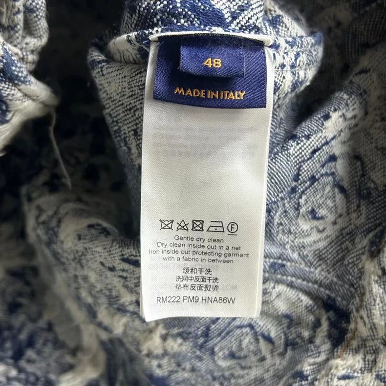 Louis Vuitton Louis Vuitton Blue botanical floral print logo denim jacke Size US M / EU 48-50 / 2 - 6 Thumbnail