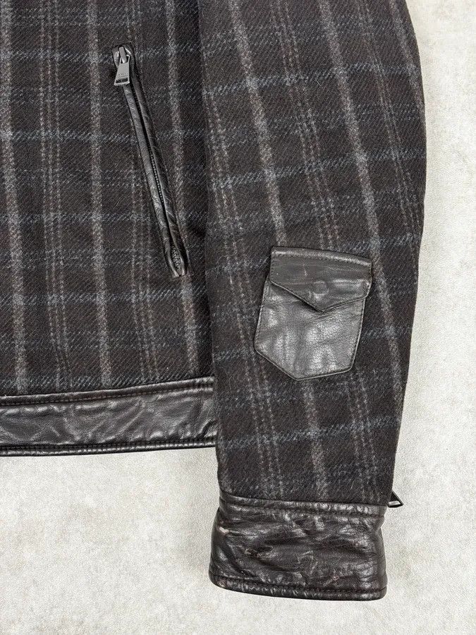Dolce & Gabbana 2000s Dolce & Gabbana Dark Grey Wool Shattered Bomber Jacket Size US M / EU 48-50 / 2 - 8 Thumbnail