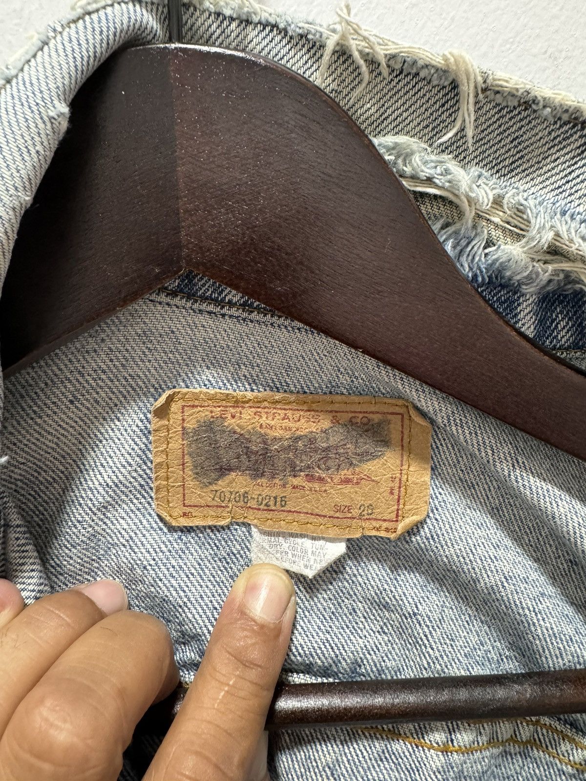 Levi's × Levi's Vintage Clothing × Vintage VINTAGE 80s LEVIS 70706-0216 STAMP 698 TRUCKER DENIM JACKET Size US S / EU 44-46 / 1 - 16 Thumbnail