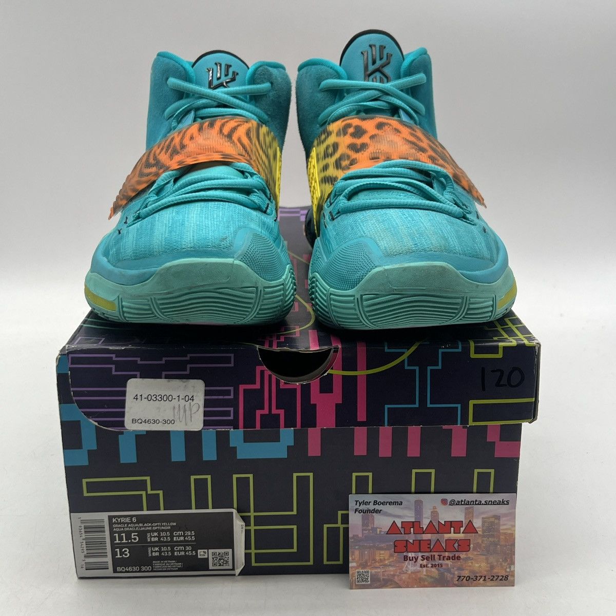 Nike Kyrie 6 oracle aqua Size US 11.5 / EU 44-45 - 2 Thumbnail