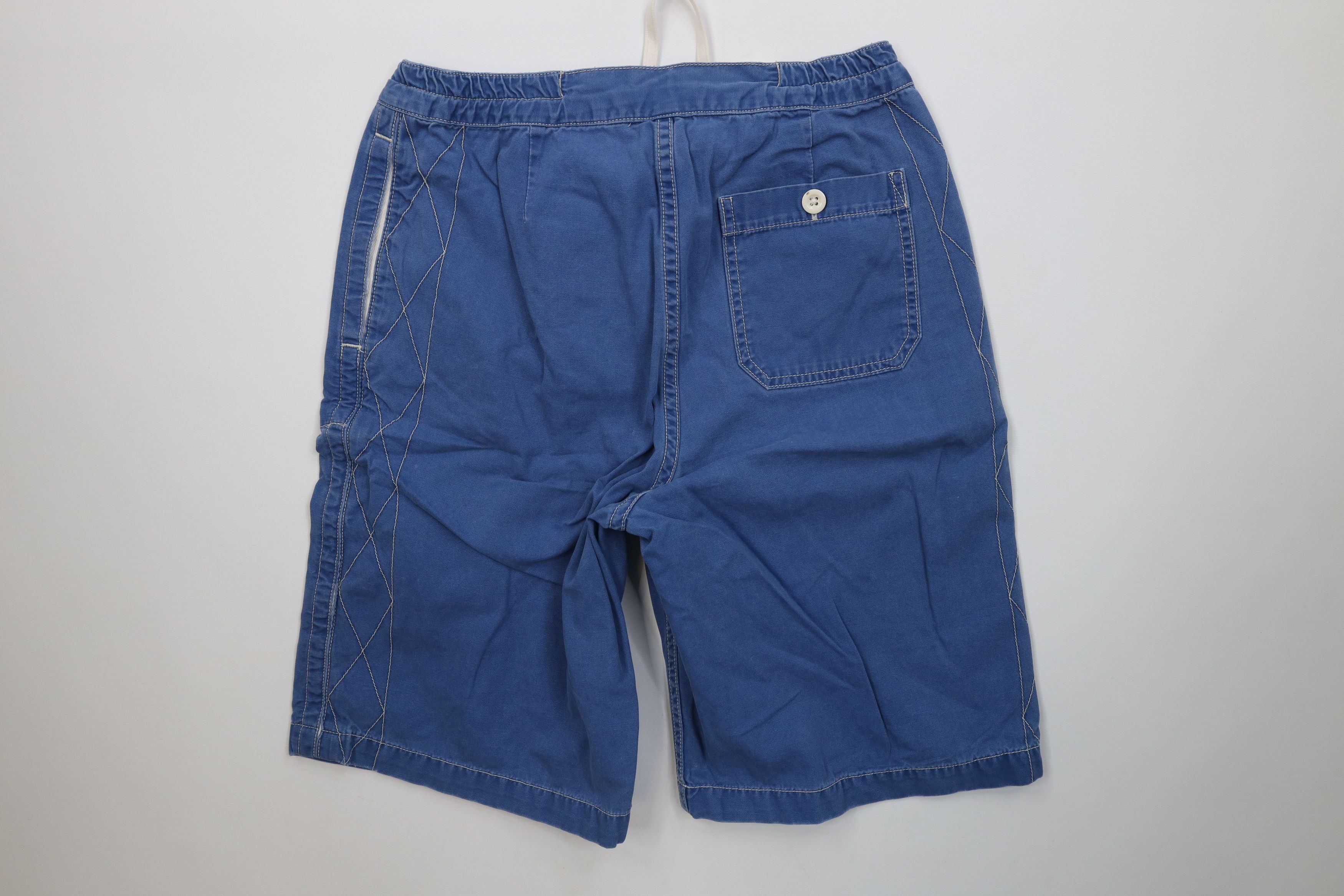 Polo Ralph Lauren Vintage 90s Ralph Lauren Spell Button Fly Canvas Shorts Blue Size US 30 / EU 46 - 12 Thumbnail