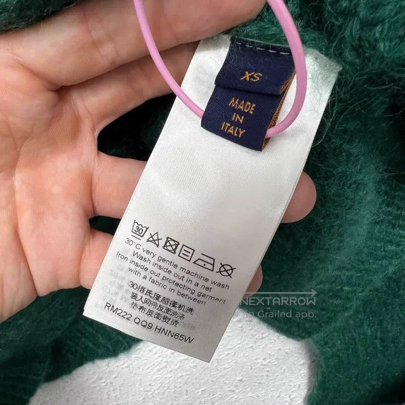 Louis Vuitton Louis Vuitton Mohair green monogrammed sweater Size US XS / EU 42 / 0 - 5 Thumbnail