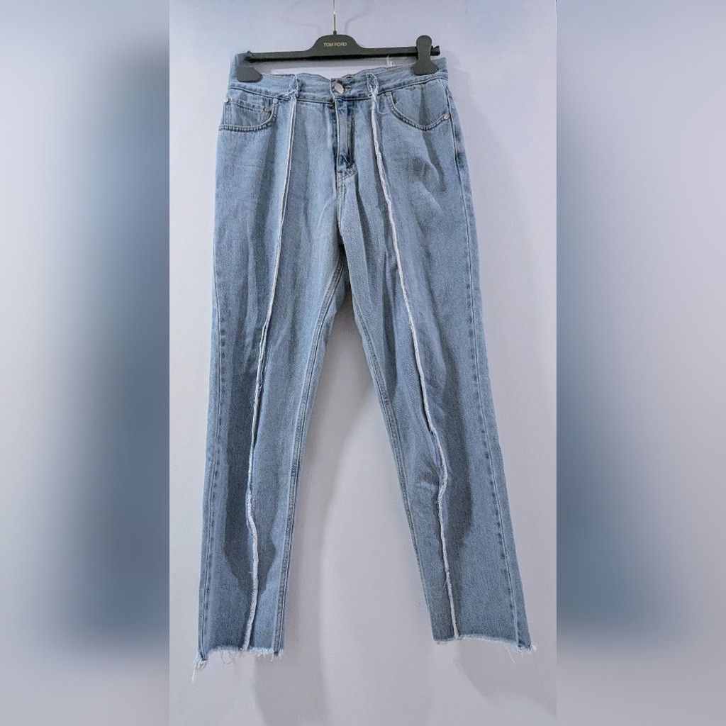 rokh Rokh Light Blue Jeans With Frayed Detailing Size 26" / US 2 / IT 38 - 2 Thumbnail