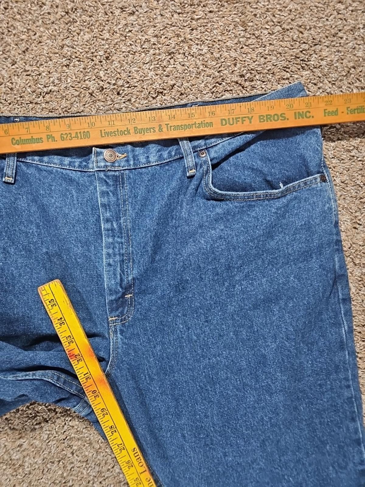 Lee Lee Regular Fit Straight Leg Medium wash Denim Jeans 44x30 Size US 44 / EU 60 - 5 Thumbnail