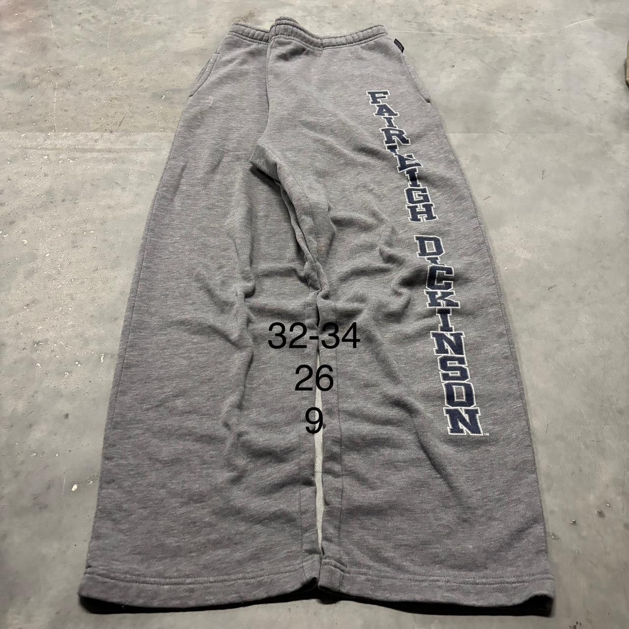 Japanese Brand × Vintage Crazy Vintage Y2K/2000s Grey Streetwear Sweatpants! Size US 32 / EU 48 - 3 Thumbnail