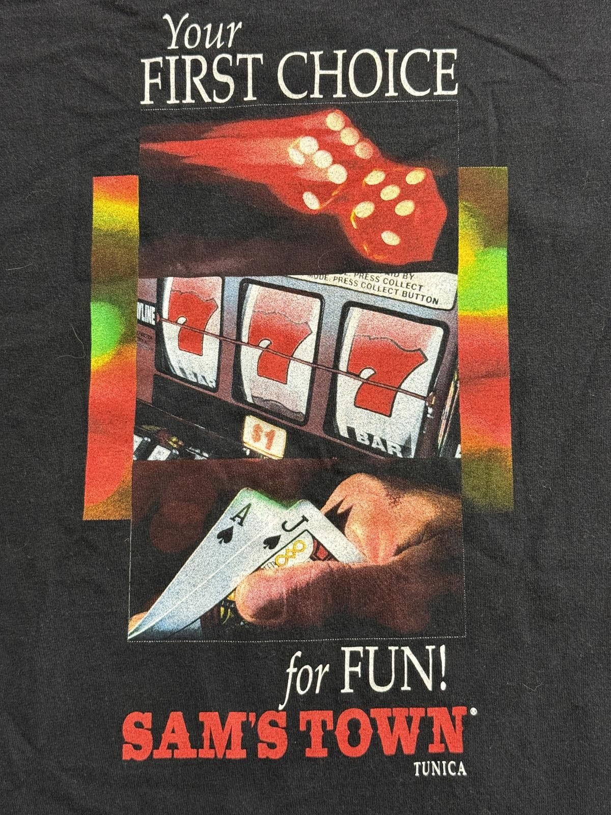 Gildan Sam's Town Tunica Resorts MS Black Jack, Slots, Dice XL Size US XL / EU 56 / 4 - 5 Thumbnail
