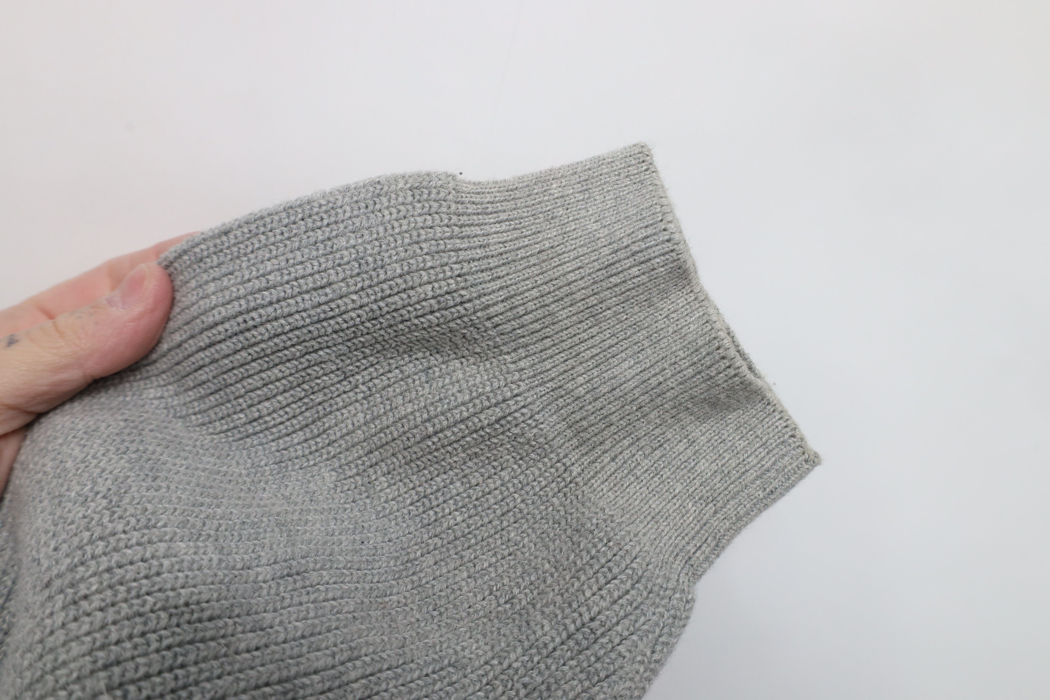 Eddie Bauer × Vintage Vintage 90s Eddie Bauer Heavyweight Ribbed Knit Sweater Gray Size US XXL / EU 58 / 5 - 6 Thumbnail