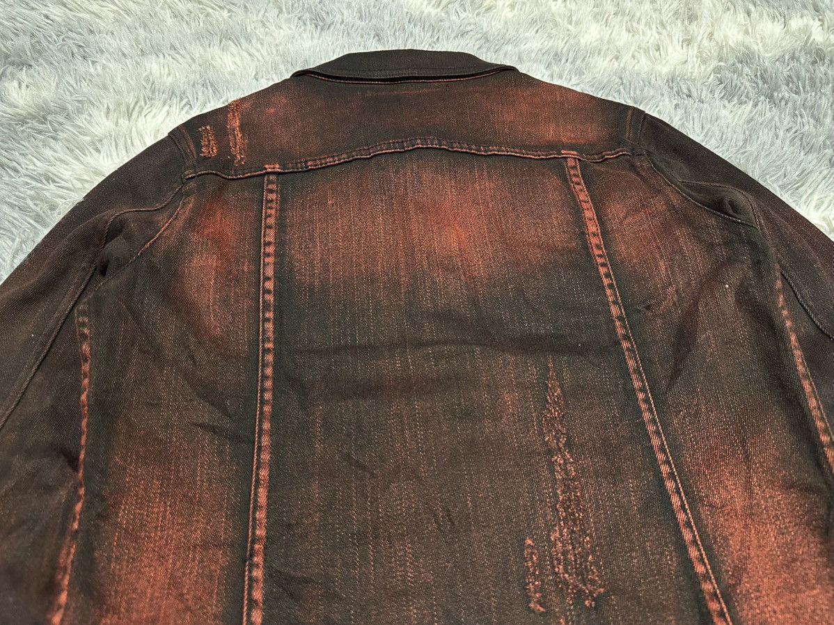 14th Addiction 🔥Y2K Archived Seana Blood Waxed Denim Jacket Vkei Goth Punk Size US M / EU 48-50 / 2 - 14 Thumbnail