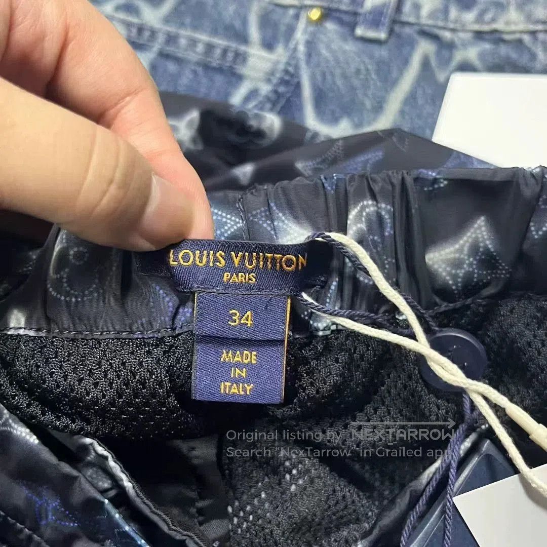 Louis Vuitton louis vuitton blue letter print jogger pants. Size US 34 / EU 50 - 5 Thumbnail