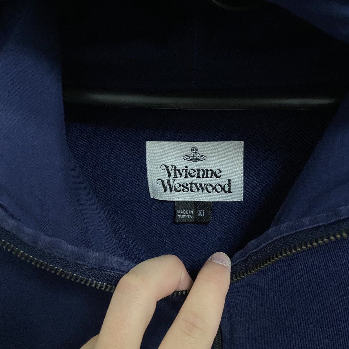 Vivienne Westwood Vintage Vivienne Westwood Zip Hoodie Orb Small Logo Size US XL / EU 56 / 4 - 8 Thumbnail