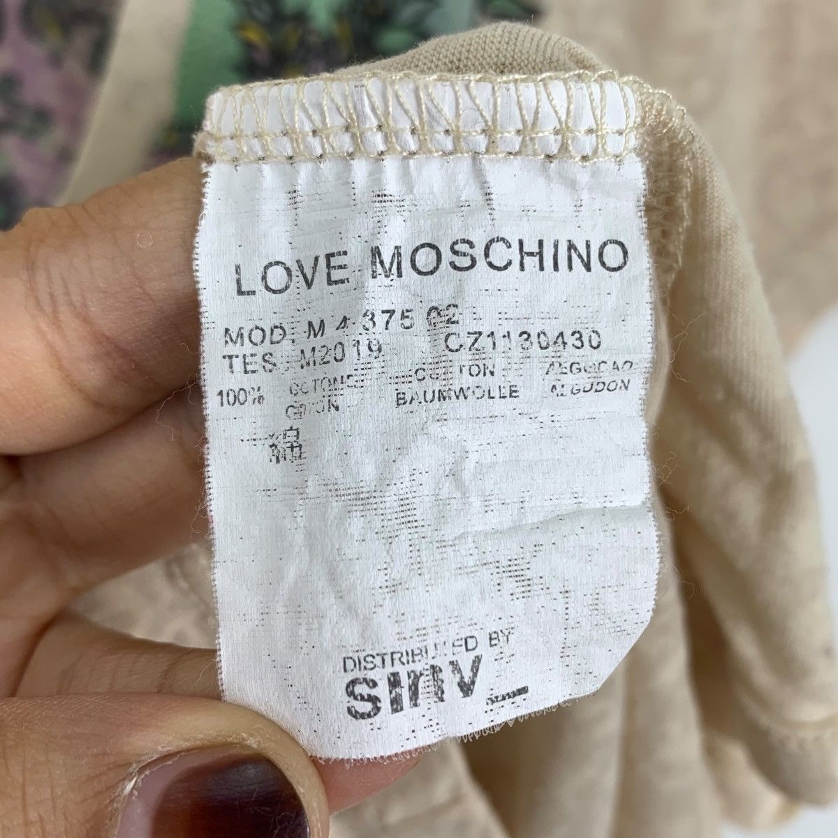Vintage LOVE MOSCHINO All Over Print Abstract Floral Shirt Size XS / US 0-2 / IT 36-38 - 6 Thumbnail