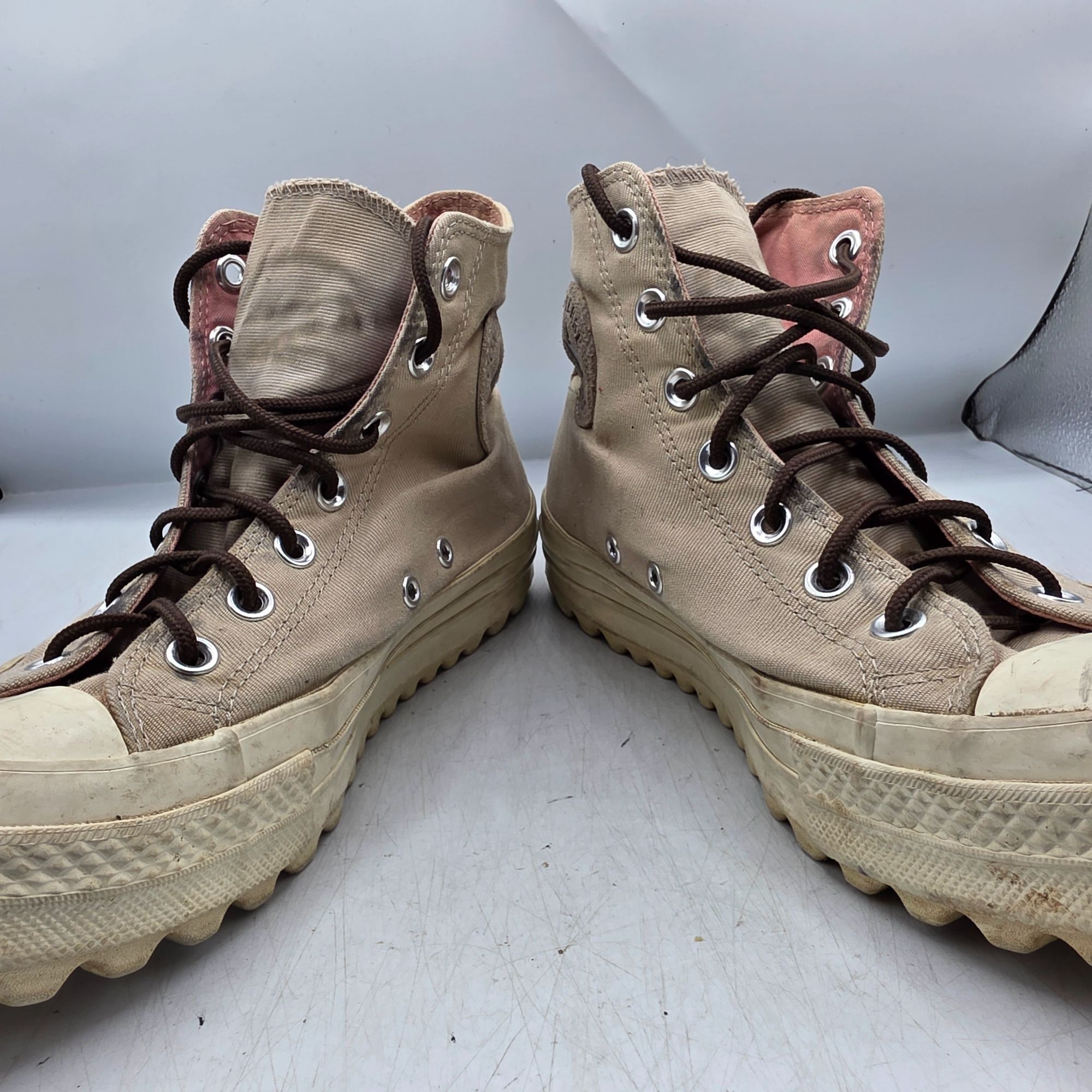 Converse Converse Chuck Taylor Lift Ripple Boot High Top Womens 9 Tan Size US 9 / IT 39 - 3 Thumbnail