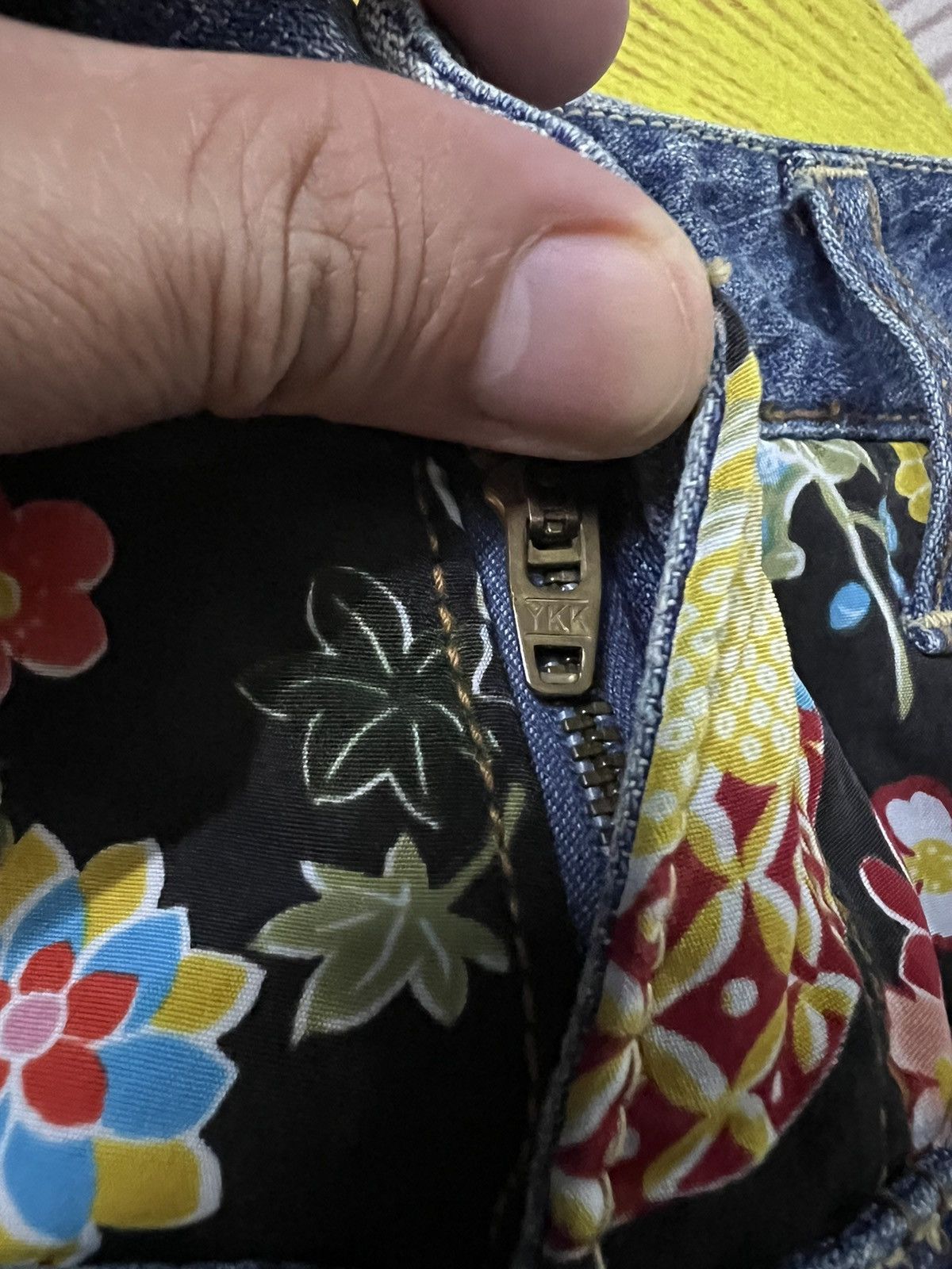 Japanese Brand DOMINATE HANDCRAFTED DOUBLE WAIST FLOWER JEANS RARE Size US 30 / EU 46 - 7 Thumbnail