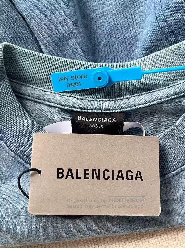 Balenciaga Balenciaga Alphabet Logo Embroidered Round Neck Short Slee Size US XS / EU 42 / 0 - 5 Thumbnail